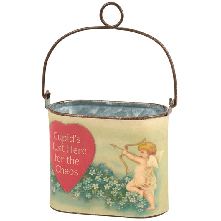 primitives by kathy Cupid's Just Here For The Chaos Small Bucket