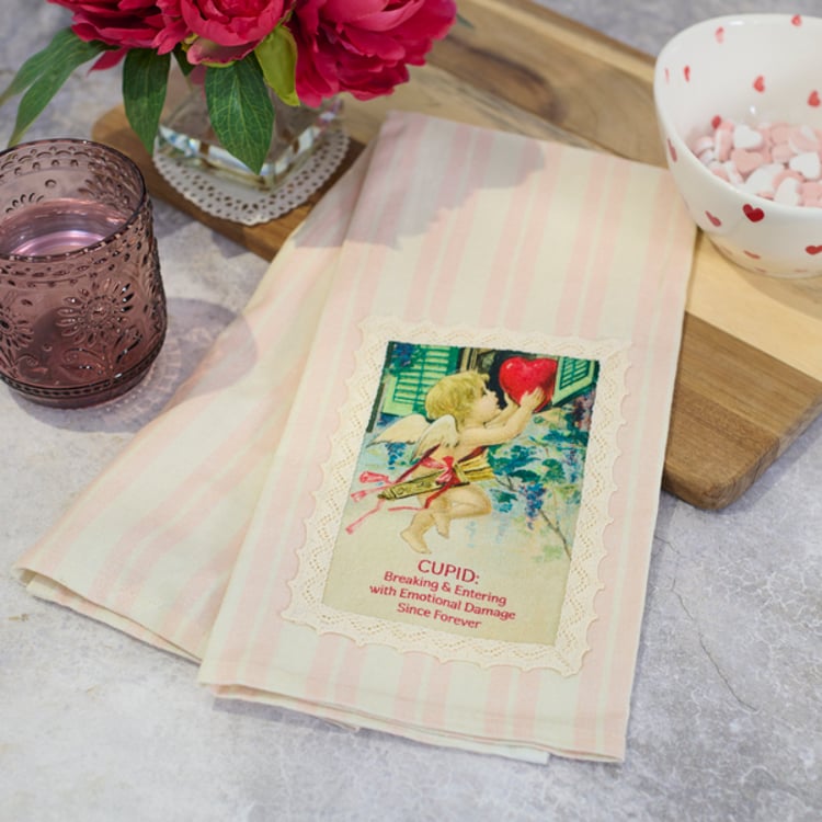 Primitives By Kathy Cupid Since Forever Kitchen Towel