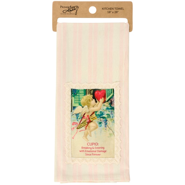 Primitives By Kathy Cupid Since Forever Kitchen Towel