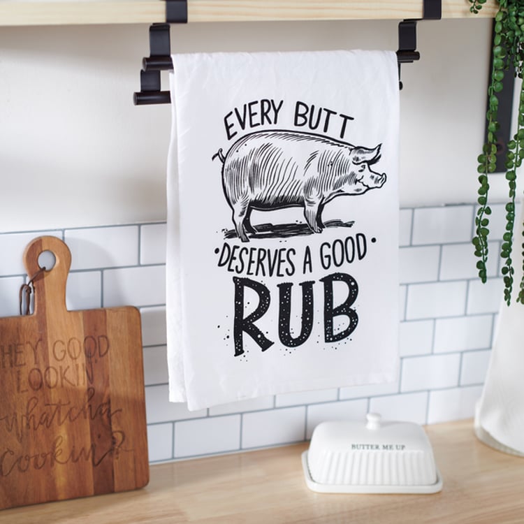 Primitives By Kathy Deserves A Good Rub Kitchen Towel