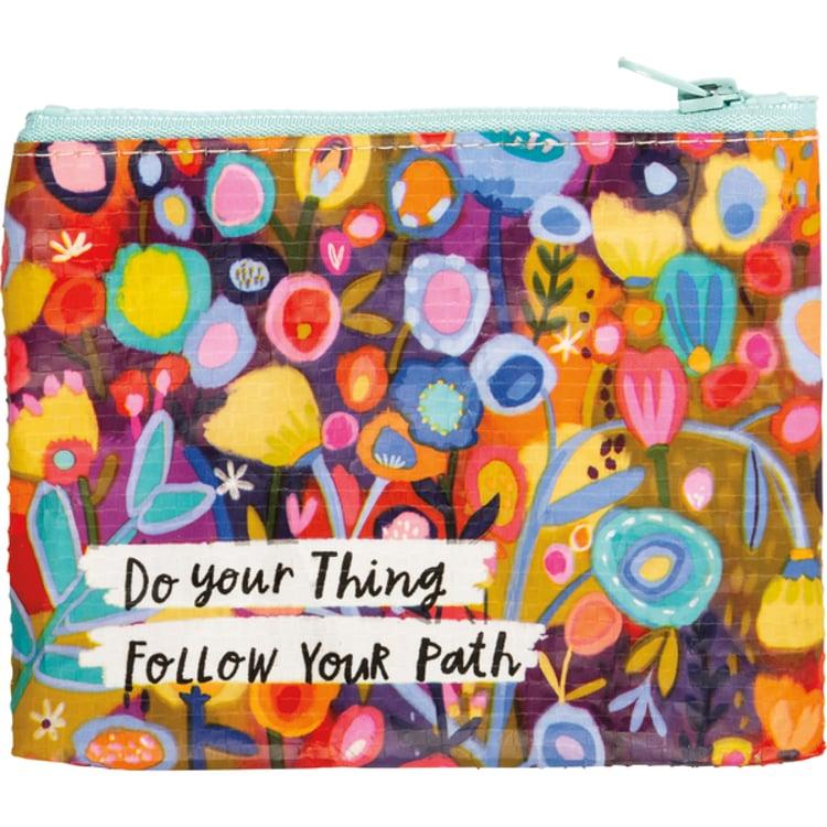 Primitives By Kathy Do Your Thing Follow Your Path Zipper Wallet