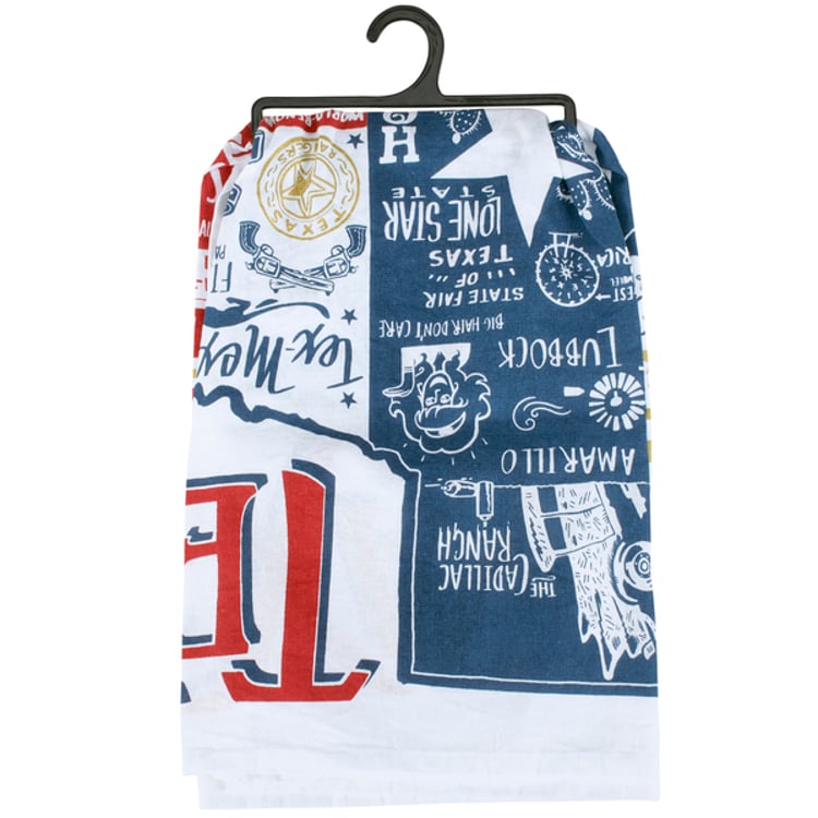 Primitives By Kathy Don't Mess With Texas Kitchen Towel