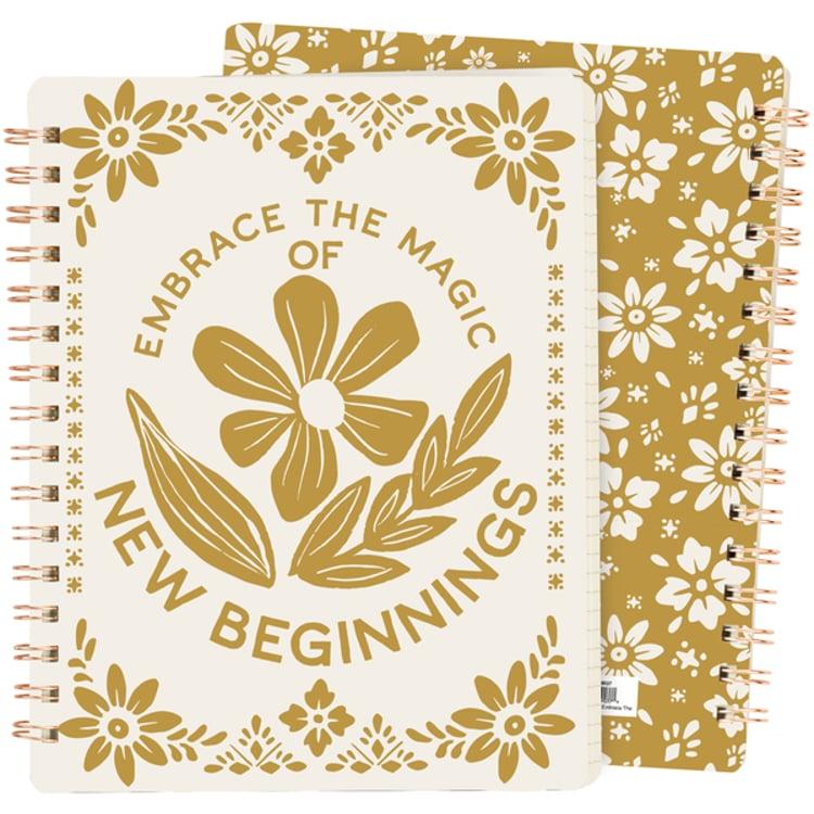 primitives by kathy Embrace The Magic Spiral Notebook