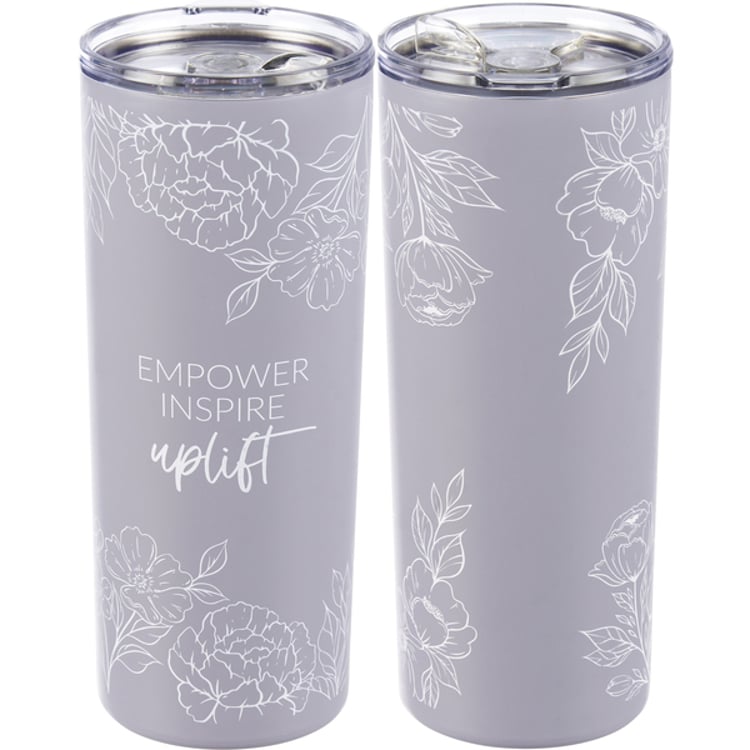 primitives by kathy Empower Inspire Uplift Coffee Tumbler