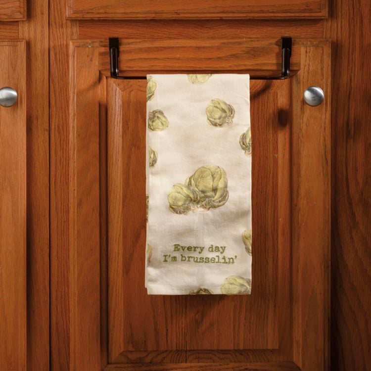 Primitives By Kathy Every Day I'm Brusselin' Kitchen Towel
