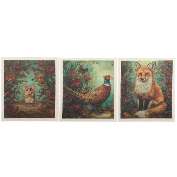 Primitives By Kathy Fall Woodland Swedish Cloth Set