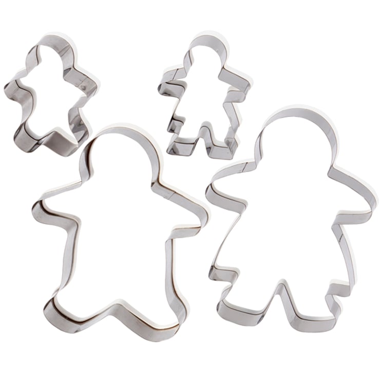 Primitives By Kathy Gingerbread Family Cookie Cutter Set