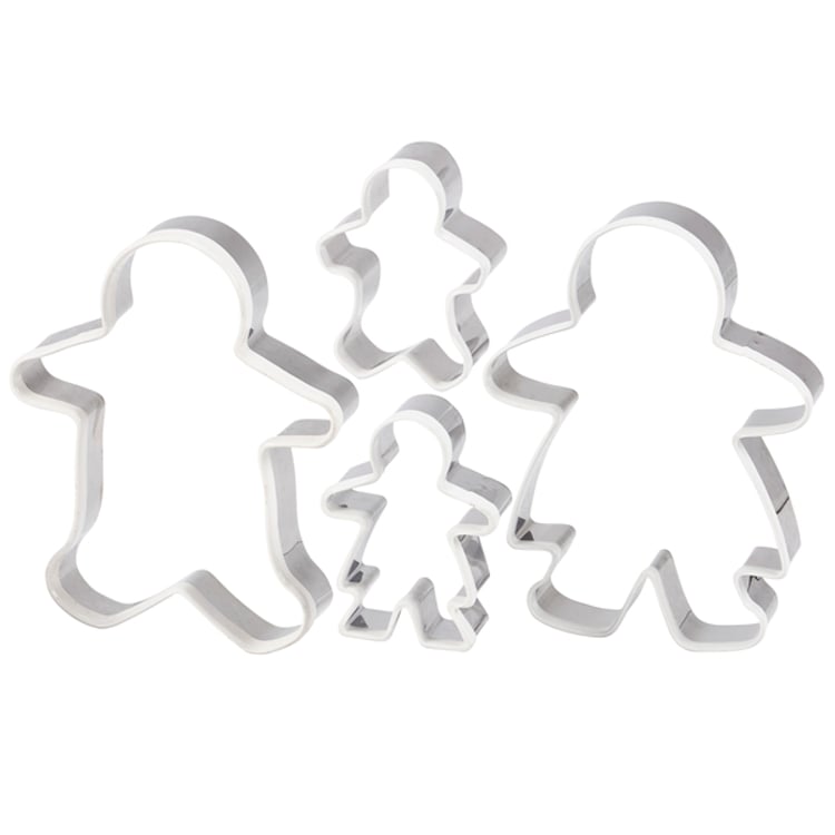 Primitives By Kathy Gingerbread Family Cookie Cutter Set