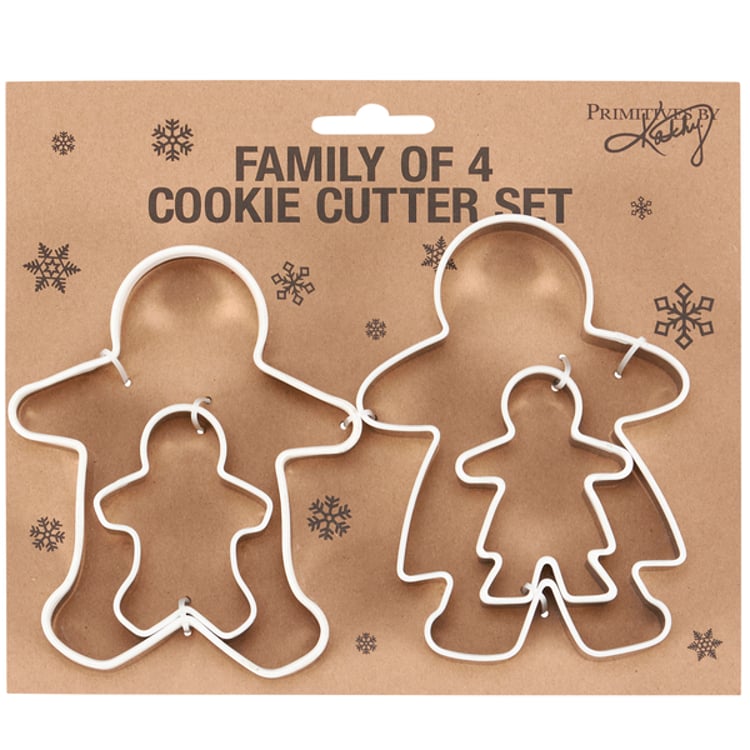 primitives by kathy Gingerbread Family Cookie Cutter Set