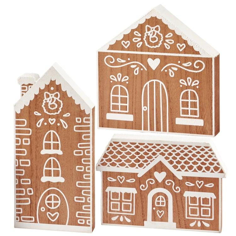 primitives by kathy Gingerbread House Chunky Sitter Set