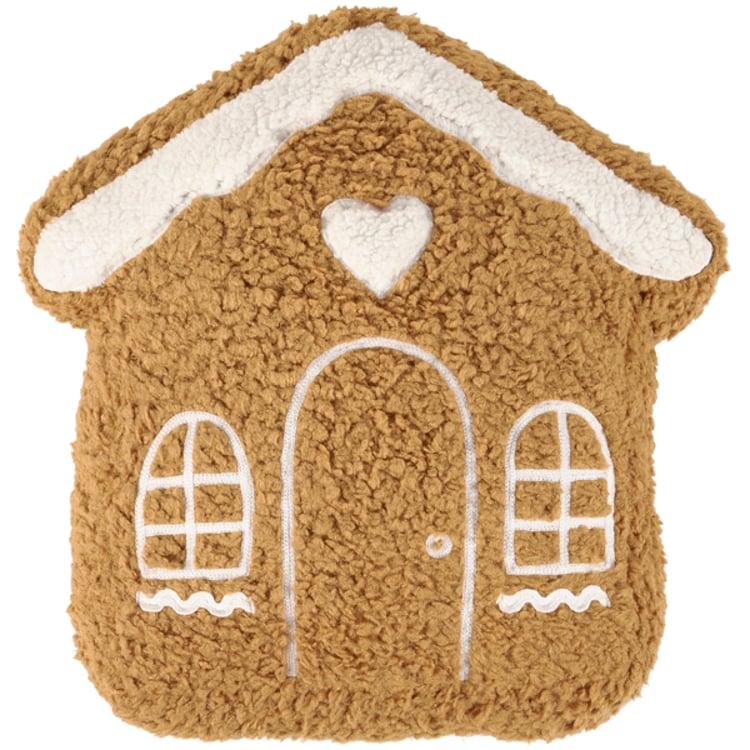 Primitives By Kathy Gingerbread House Shaped Pillow