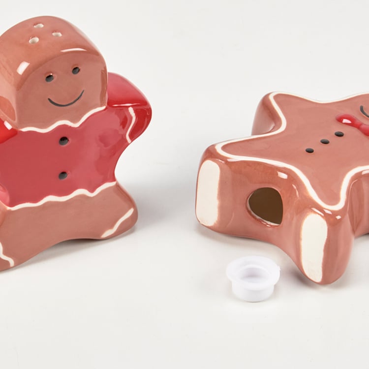 Primitives By Kathy Gingerbread Salt And Pepper Shakers