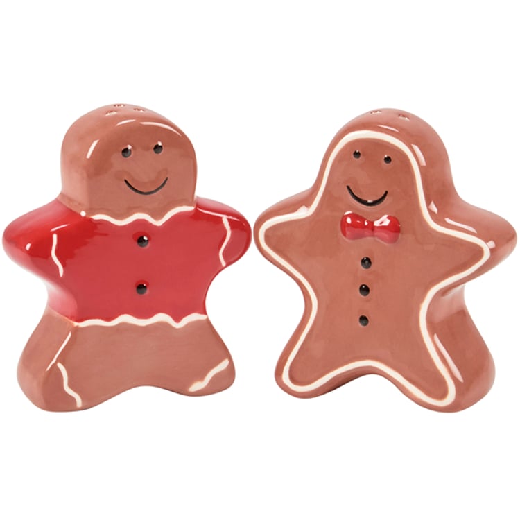 primitives by kathy Gingerbread Salt And Pepper Shakers