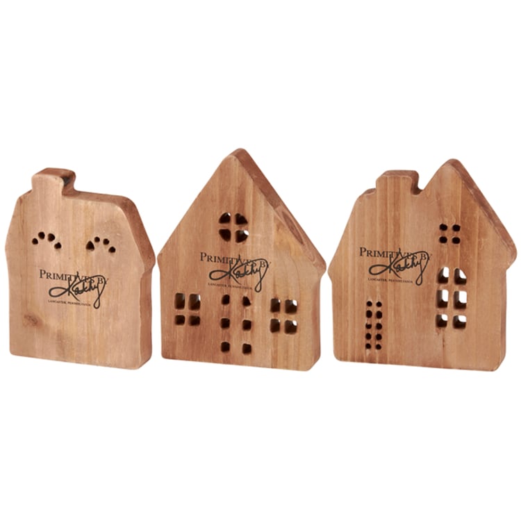 Primitives By Kathy Gingerbread Village Chunky Sitter Set