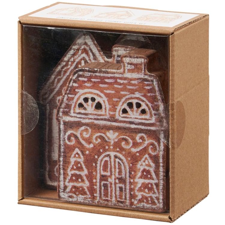 Primitives By Kathy Gingerbread Village Chunky Sitter Set