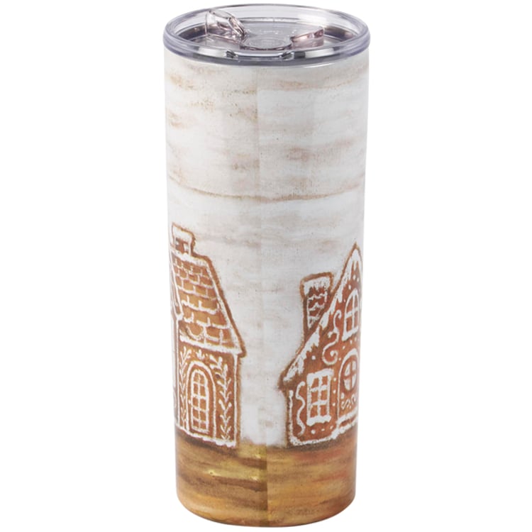 Primitives By Kathy Gingerbread Village Coffee Tumbler