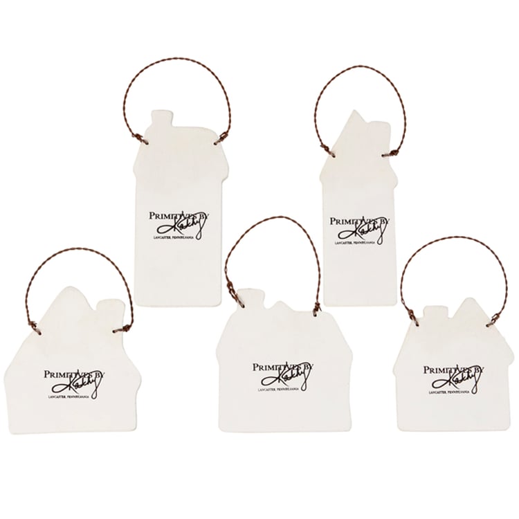 Primitives By Kathy Gingerbread Village Ornament Set