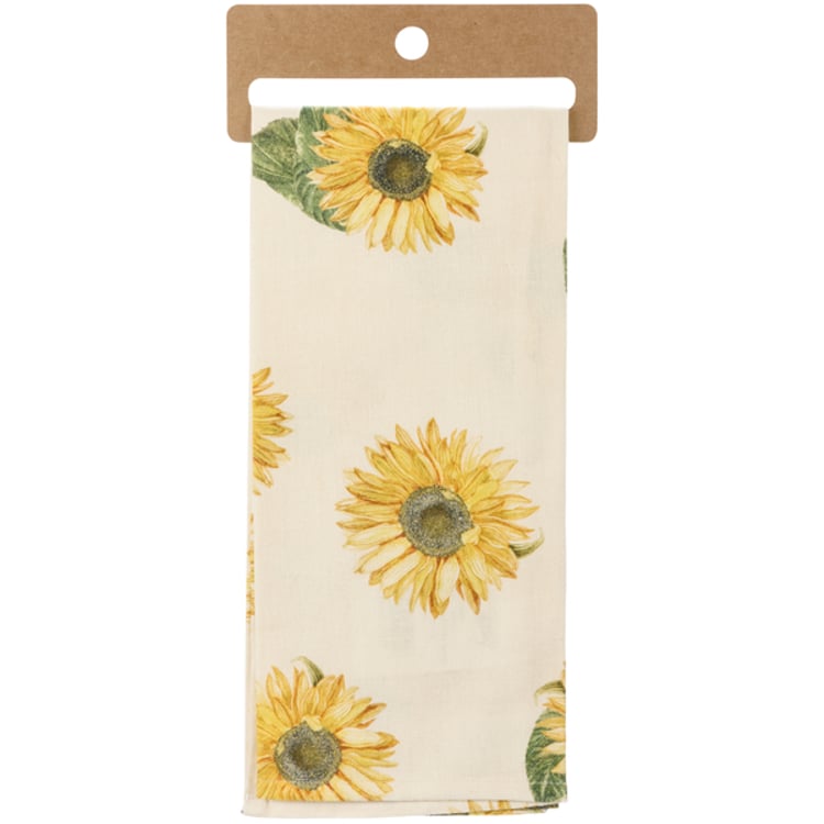 Primitives By Kathy Girls Just Wanna Have Sunflowers Kitchen Towel