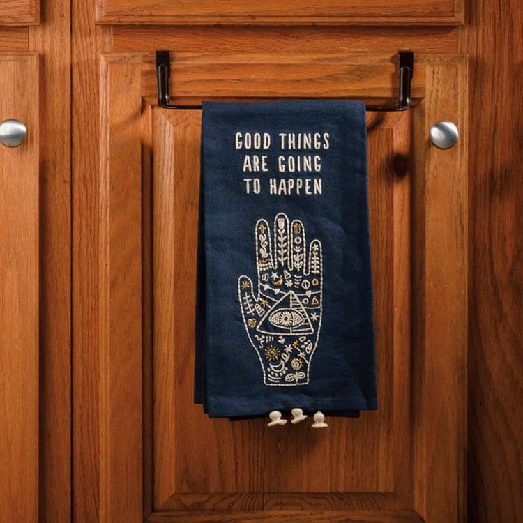 Primitives By Kathy Good Things Are Going To Happen Celestial Kitchen Towel