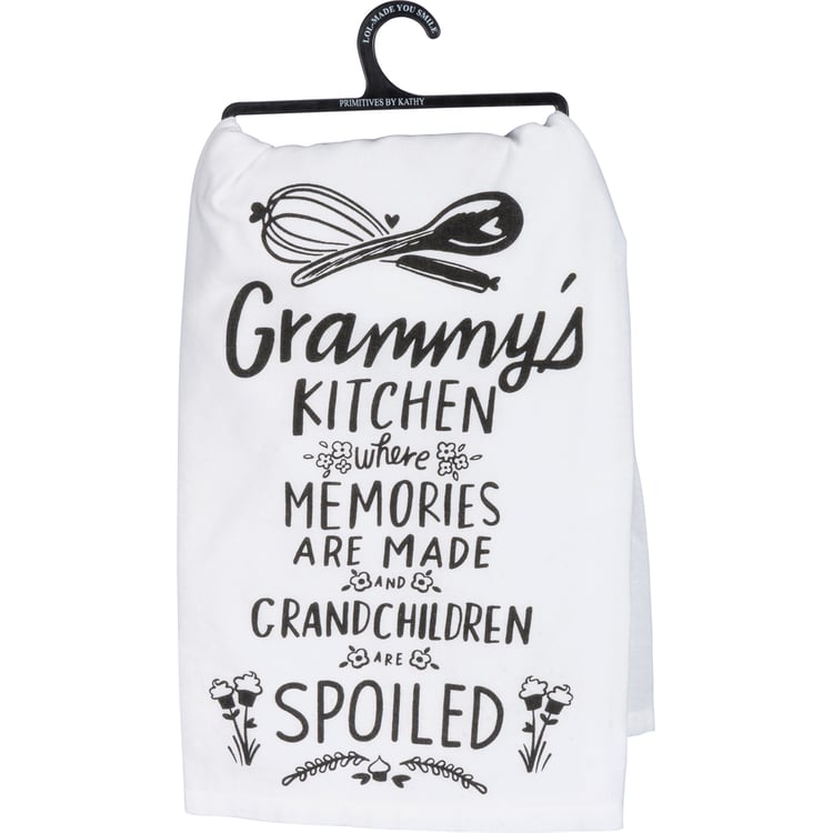primitives by kathy Grammy's Kitchen Where Memories Kitchen Towel