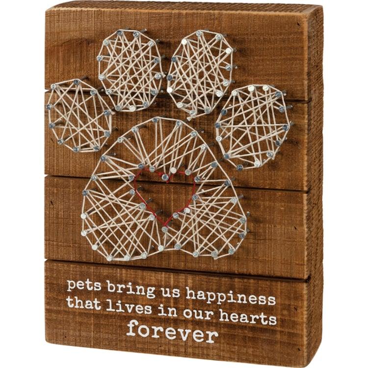 primitives by kathy Happiness In Our Hearts Forever String Art