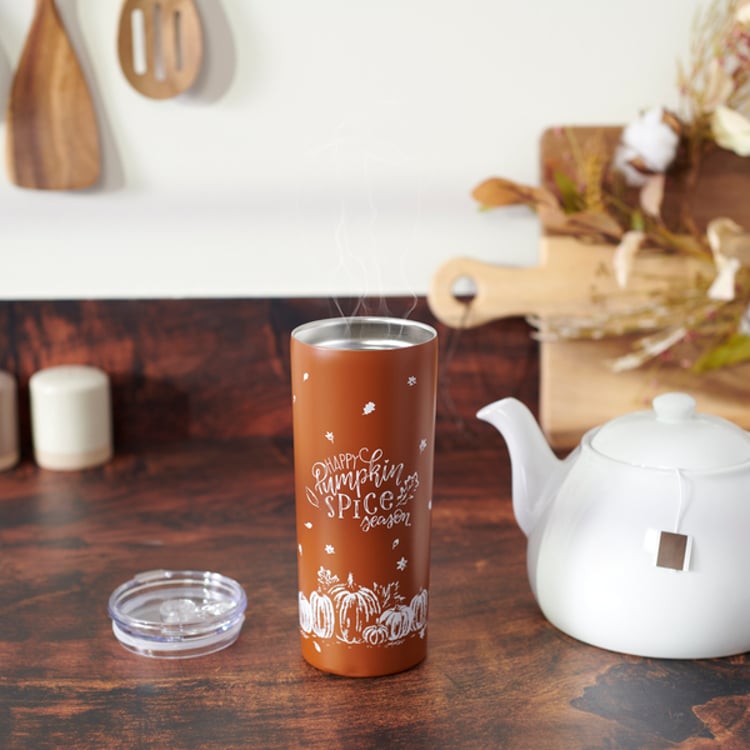 Primitives By Kathy Happy Pumpkin Spice Coffee Tumbler