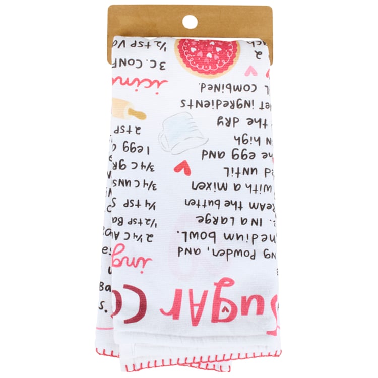Primitives By Kathy Heart Iced Sugar Cookies Kitchen Towel