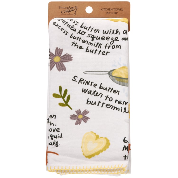 Primitives By Kathy Homemade Butter Recipe Kitchen Towel