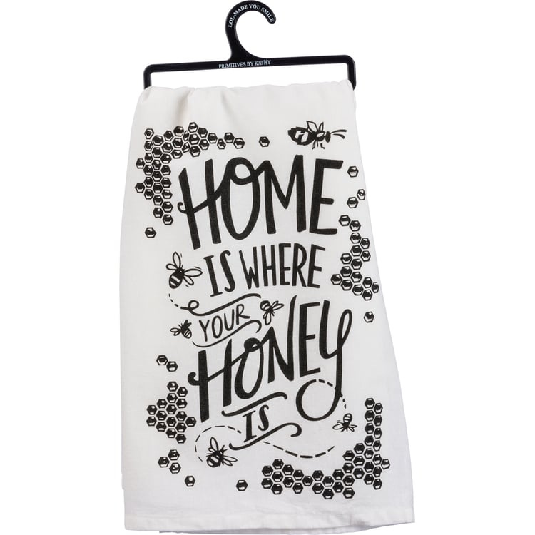 primitives by kathy Honey Is Where Your Honey Is Kitchen Towel