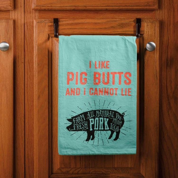 Primitives By Kathy I Like Pig Butts And I Cannot Lie Kitchen Towel