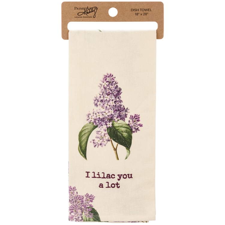 Primitives By Kathy I Lilac You A Lot Kitchen Towel