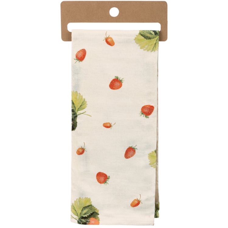 Primitives By Kathy I Love You Berry Much Kitchen Towel