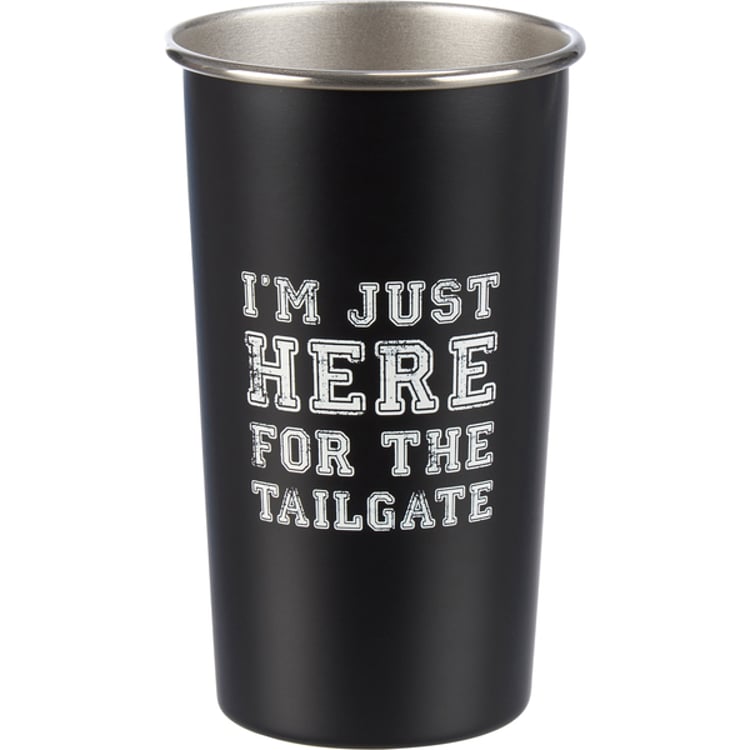 primitives by kathy I'm Just Here For The Tailgate Tumbler