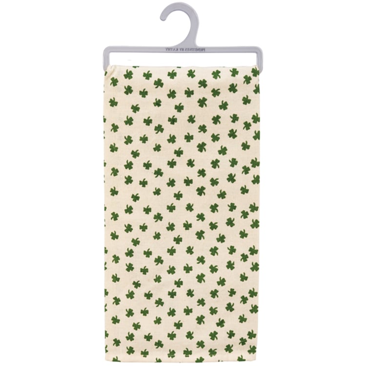 Primitives By Kathy Irish Kisses & Shamrock Wishes Kitchen Towel