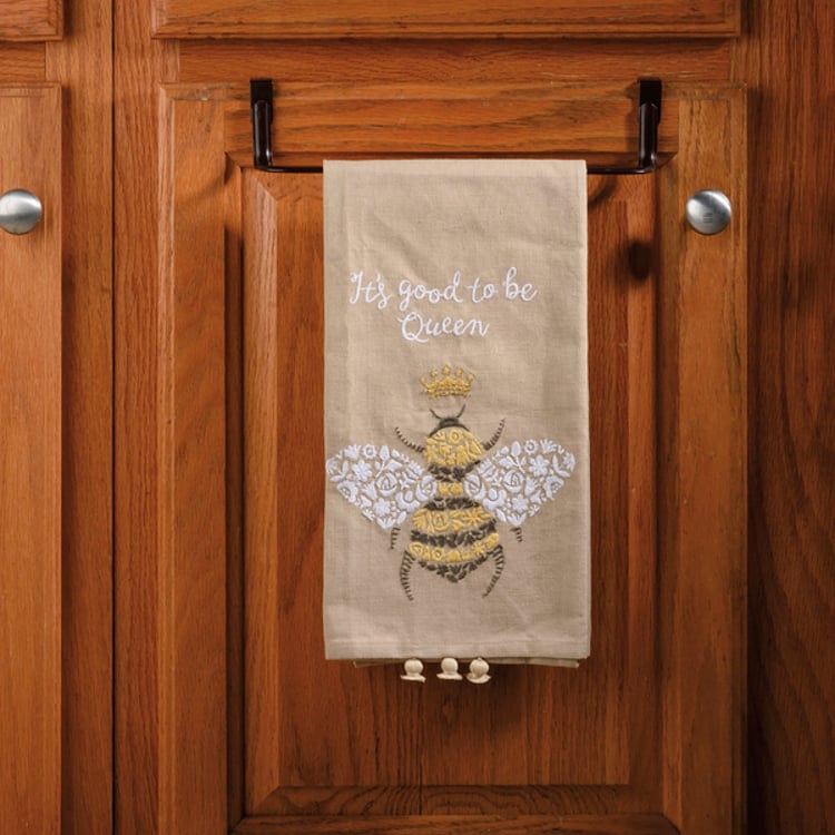 Primitives By Kathy It's Good To Be Queen Bee Kitchen Towel