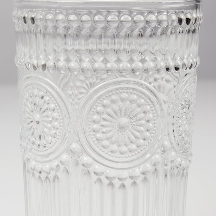 Primitives By Kathy Large Medallion Vintage Drinking Glass