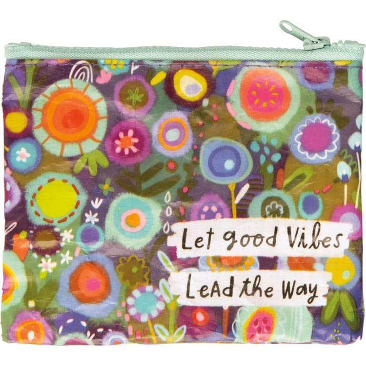 Primitives By Kathy Let Good Vibes Lead The Way Zipper Wallet