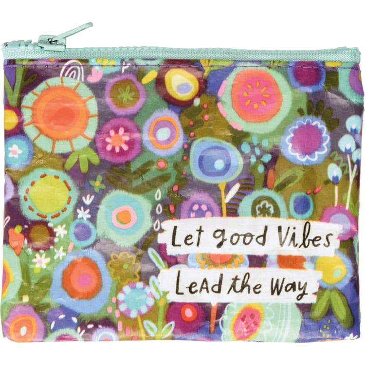 Primitives By Kathy Let Good Vibes Lead The Way Zipper Wallet