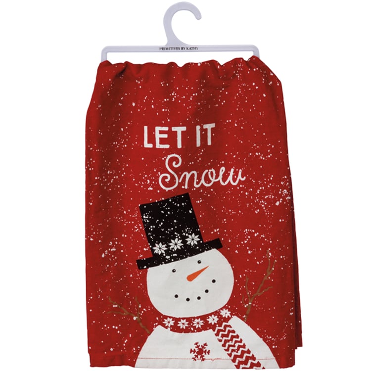Primitives By Kathy Let It Snow Nordic Kitchen Towel
