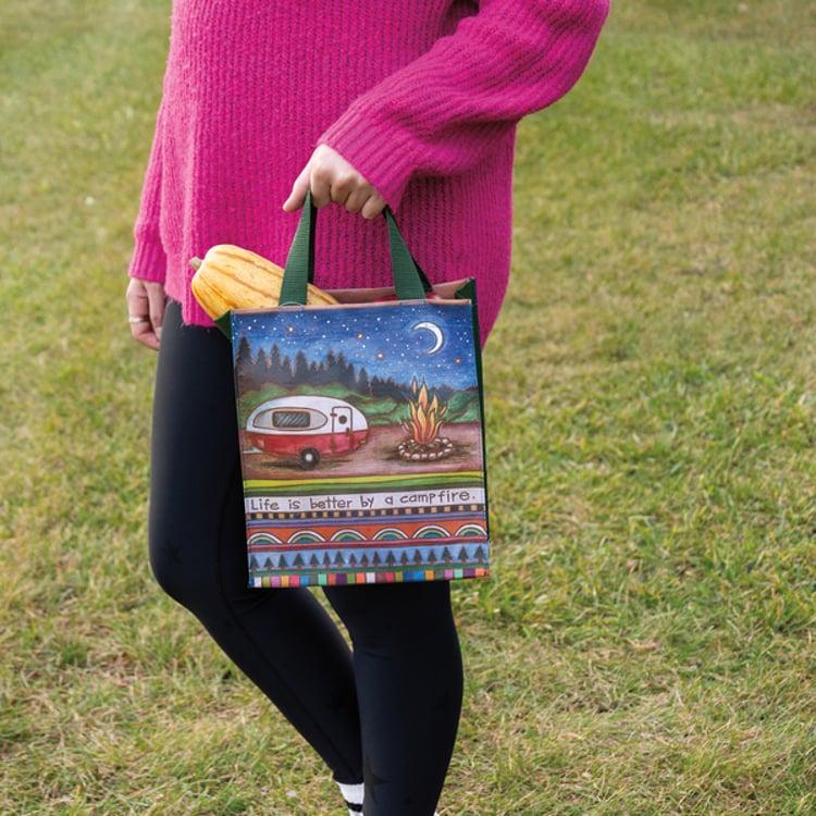 Primitives By Kathy Life Is Better By A Campfire Daily Tote