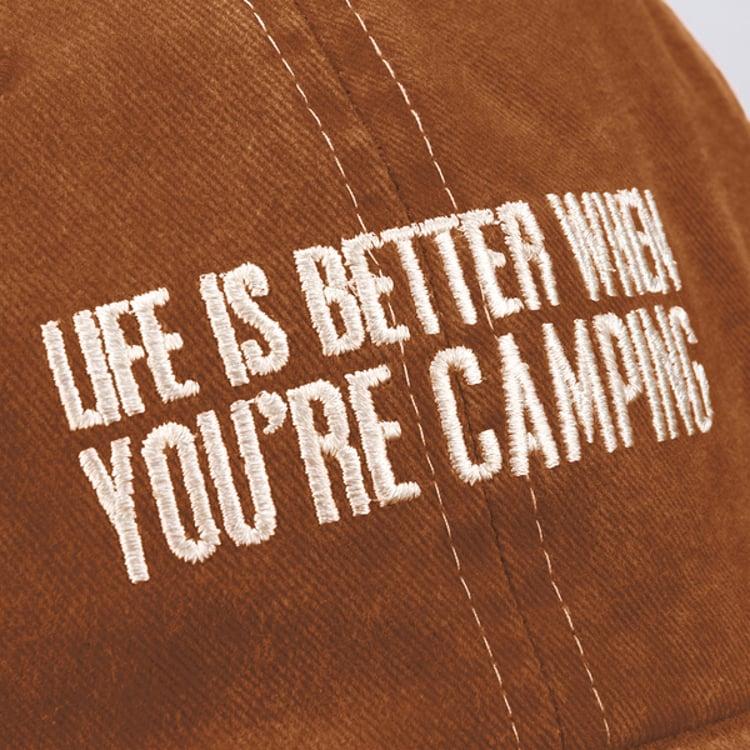 Primitives By Kathy Life Is Better When You're Camping Baseball Cap