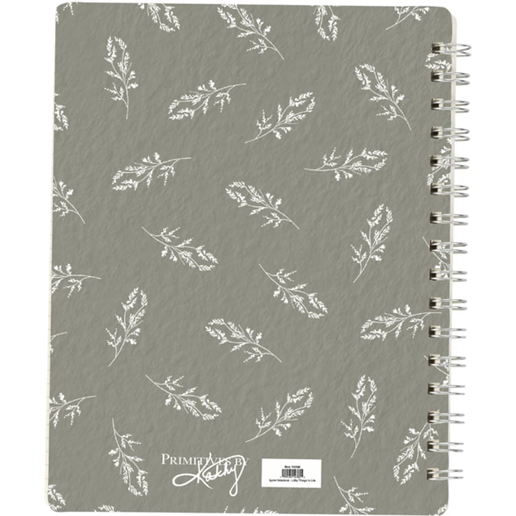 Primitives By Kathy Little Things In Life Spiral Notebook