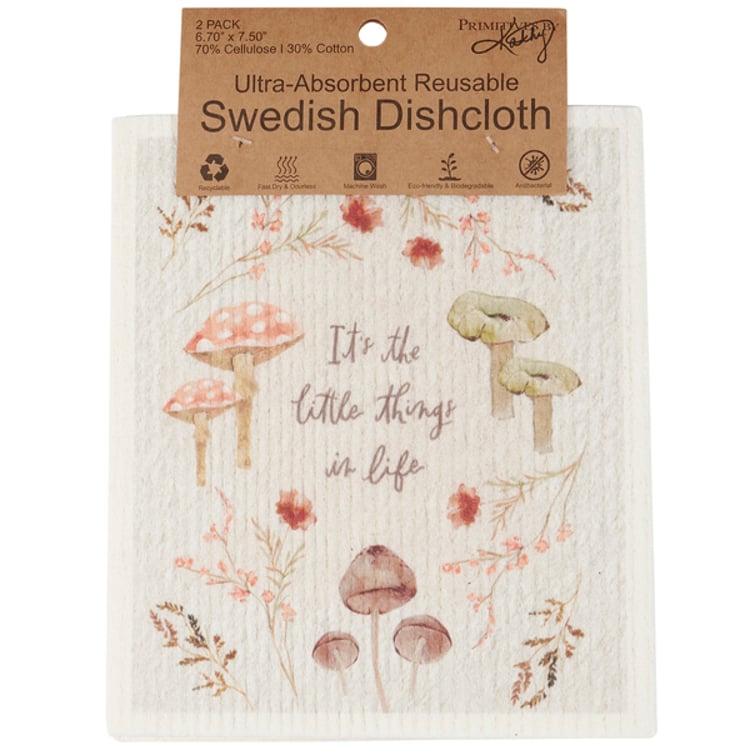 Primitives By Kathy Little Things Swedish Dishcloth Set
