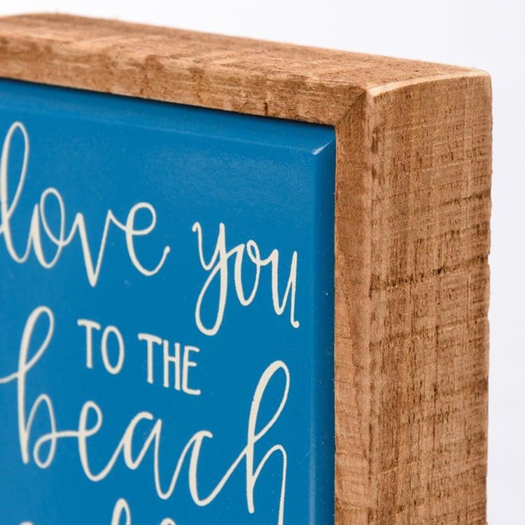 Primitives By Kathy Love You To The Beach And Back Box Sign Mini
