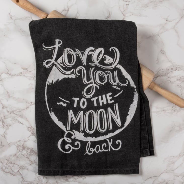 Primitives By Kathy Love You To The Moon & Back Kitchen Towel