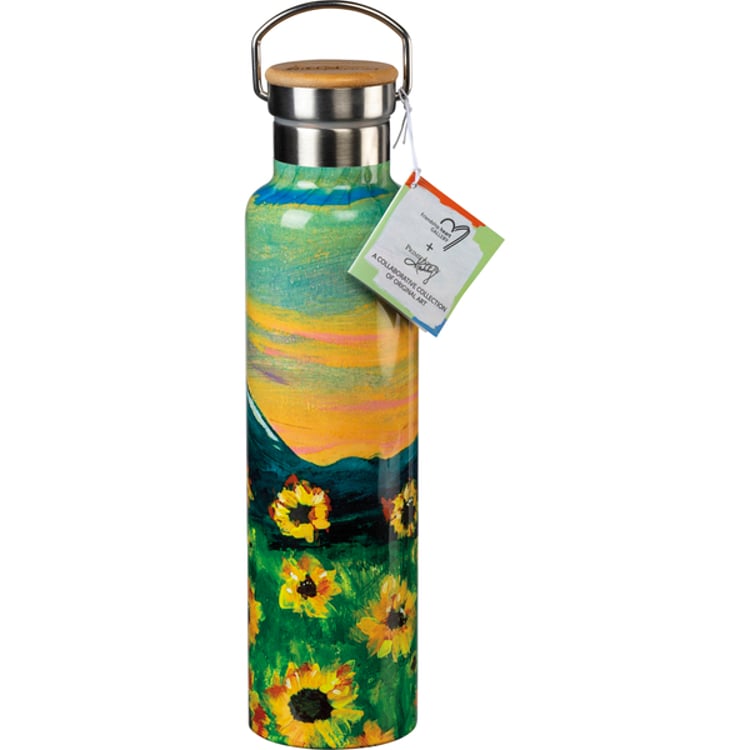 Primitives By Kathy Make It Happen Sunflower Insulated Bottle