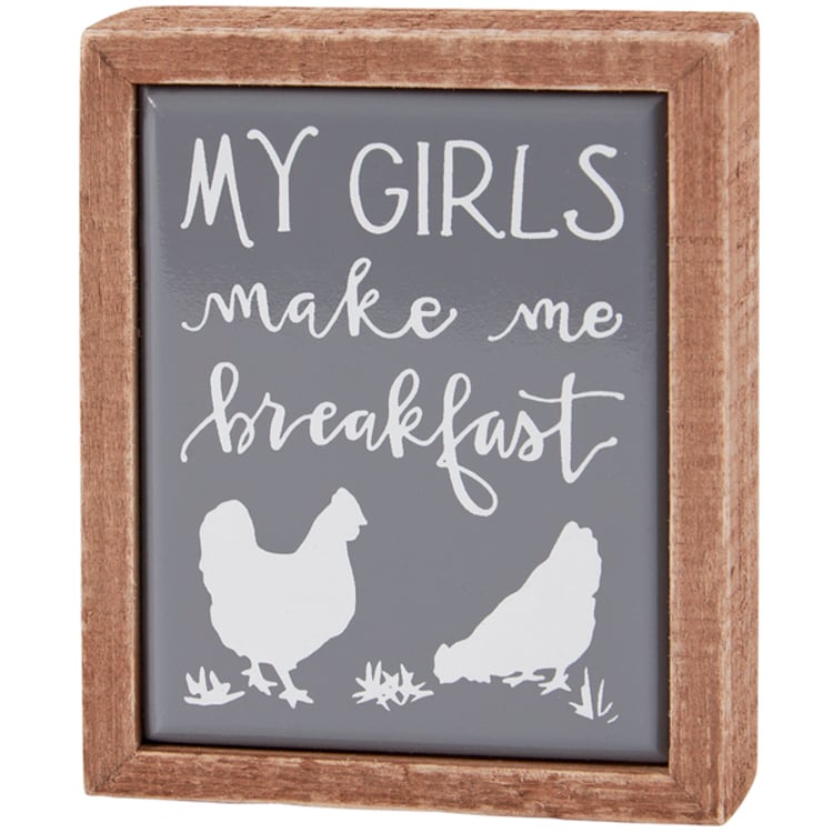 primitives by kathy Make Me Breakfast Box Sign Mini