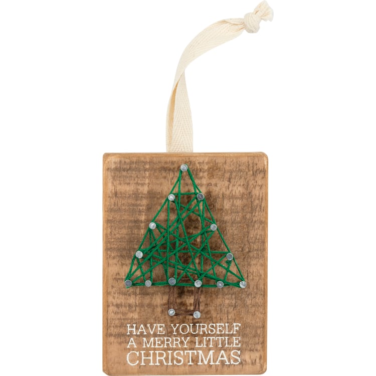 primitives by kathy Merry Little String Art Ornament