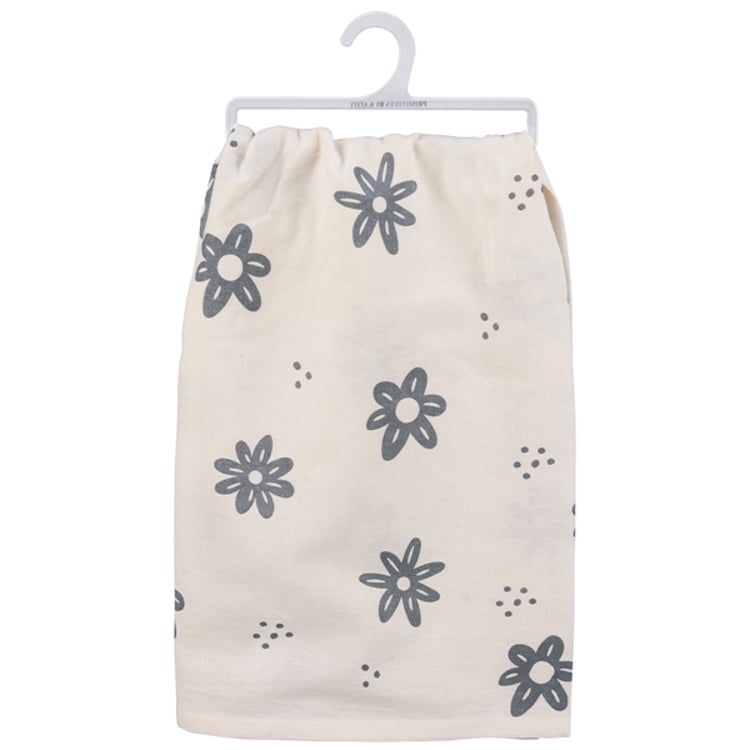 Primitives By Kathy Mother Was Right Floral Kitchen Towel