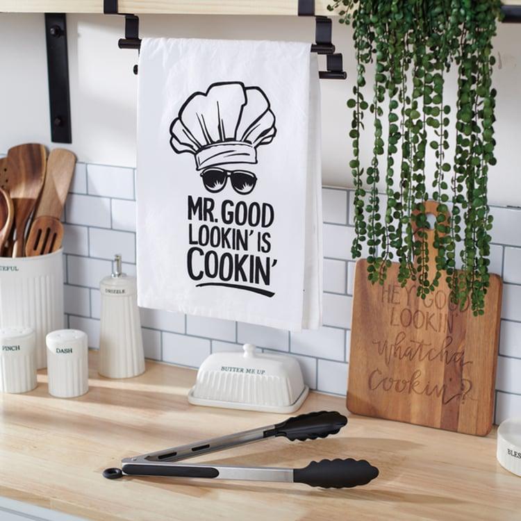 Primitives By Kathy Mr Good Lookin' Is Cookin' Kitchen Towel